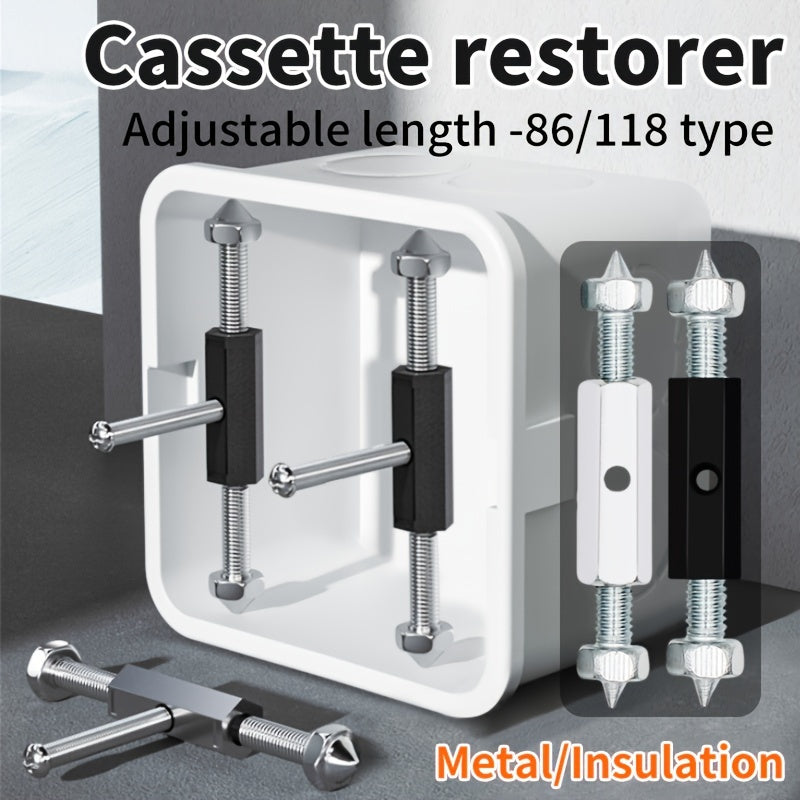 Conjunto de caja de conexiones eléctricas 86 Tipo 118 Tipo 10 con caja inferior, caja oscura, reparador, interruptor