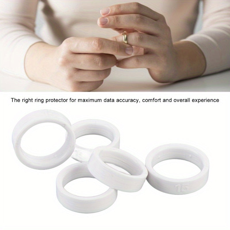 Juego de 4 protectores de anillo inteligente de silicona a prueba de arañazos en múltiples tamaños