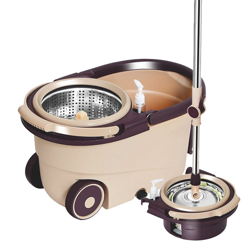 Ajratiladigan suvsizlash to'plami, qo'l bilan bosish tizimi, g'ildiraklar bilan, yashash xonasi, yotoqxona, hammom, shisha va pollarni tozalash uchun mos keladigan spin mop va chelak to'plami.