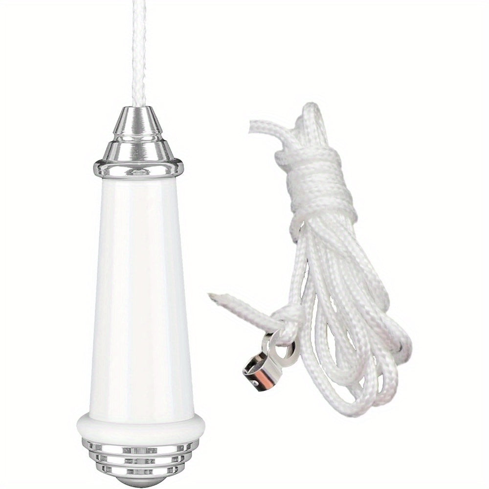 Stainless Steel Chrome Finish Toilet Ceiling Light Fan Switch with 100cm Nylon Pull String