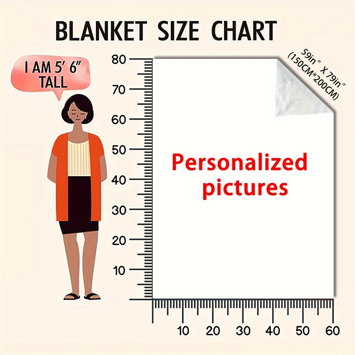 Personalized Knitted Polyester Throw Blanket for Couch or Bed Decor