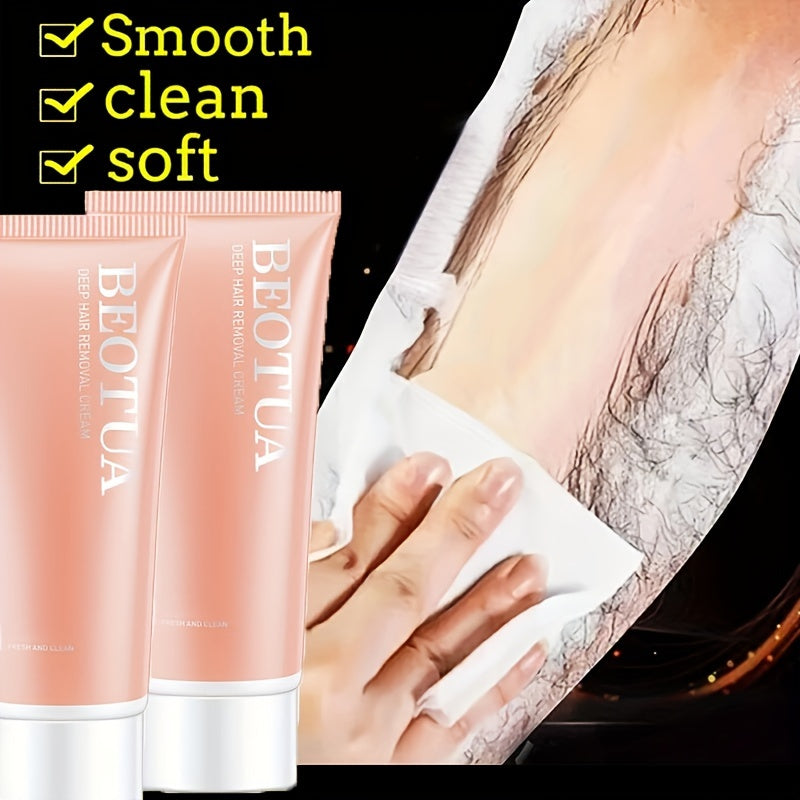 Hassas teri uchun yumshoq soch olib tashlash kremi, alkogolsiz, qo'ltiq osti va bikini zonasiga mos, ayollar uchun og'riqsiz soch olib tashlash, 1 dona.