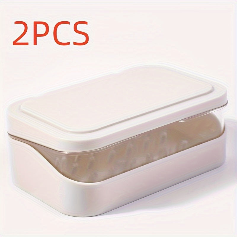 Dispensador de jabón con tapa de doble capa y vertido, para baño, cocina, viajes, fácil de limpiar