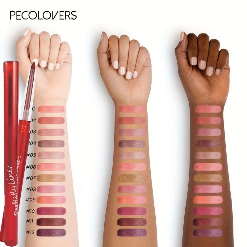 Lápiz labial mate nude para mujer, lápiz de labios de larga duración, a prueba de agua