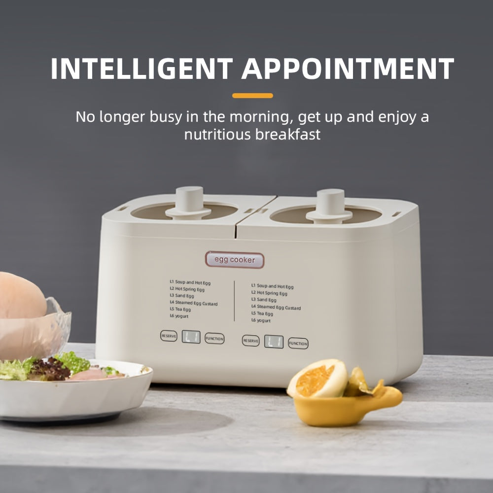Calentador de huevos de estándar europeo con apagado automático, función de temporizador, cuenco de acero inoxidable