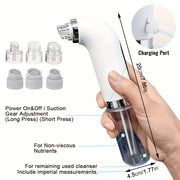 Electric Blackhead Pore Cleaner Facial Vacuum with USB Rechargeable Water Circulation