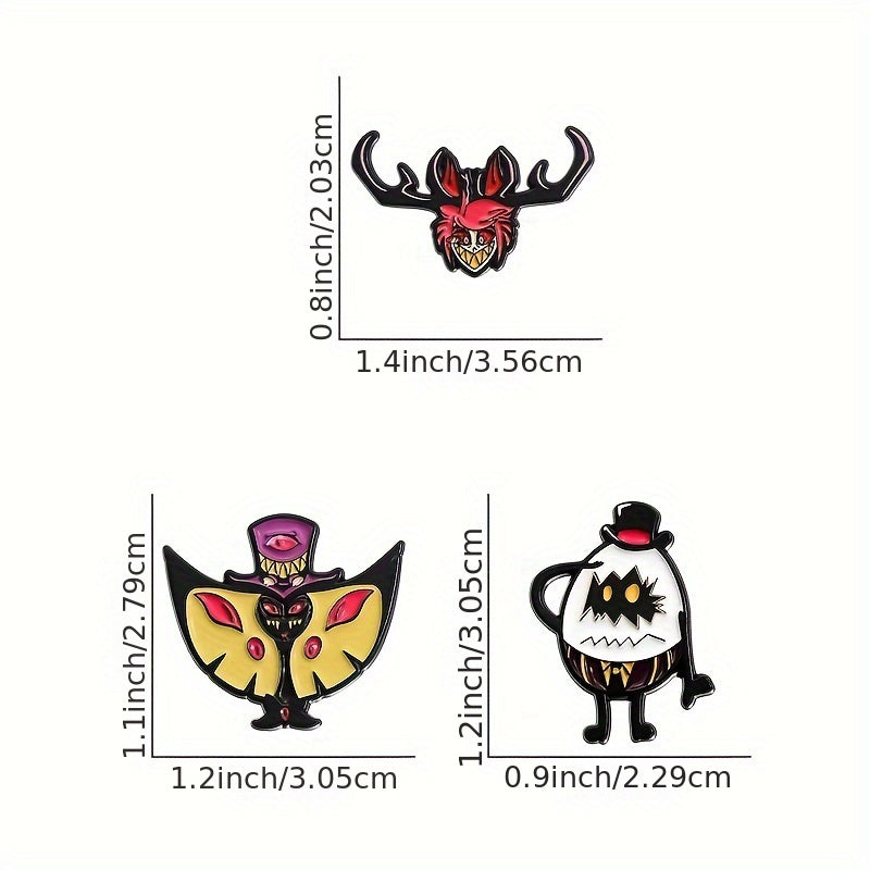 Vampire Bat Enamel Pin for Men Halloween Backpack Hat Brooch Decorative Accessory