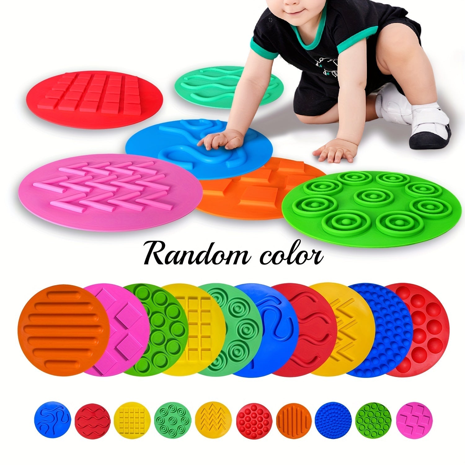 Waterproof Silicone Floor Mat for Children Autism Sensory Play and Learning