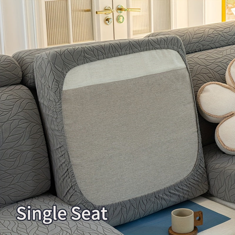 Чехол для дивана из жаккардовой ткани, растяжимый и стойкий к пятнам, универсальный размер для всех сезонов, нескользящий чехол для дивана для домашнего декора.