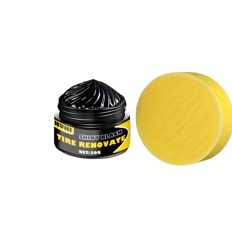 Tire Wax for Car and Motorcycle Long-Lasting Shine and Protection 30g