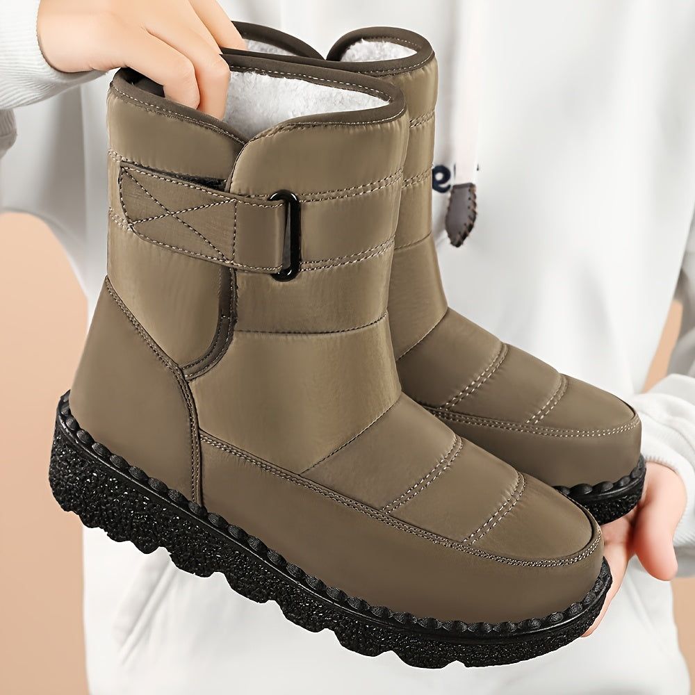 Women's Winter Snow Boots High-Top Slip-Resistant Plush Warm