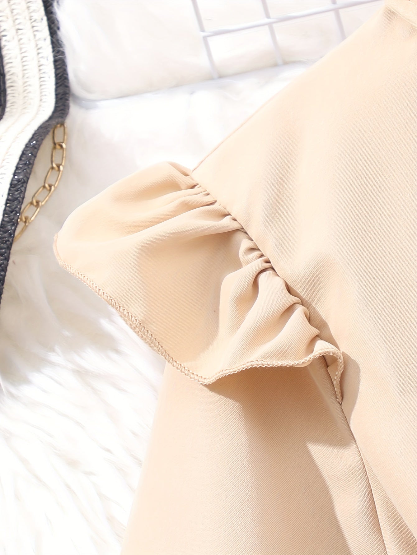 Girls Large Size Fall Winter Two-Piece Set Polyester Solid Color Outdoor Activities