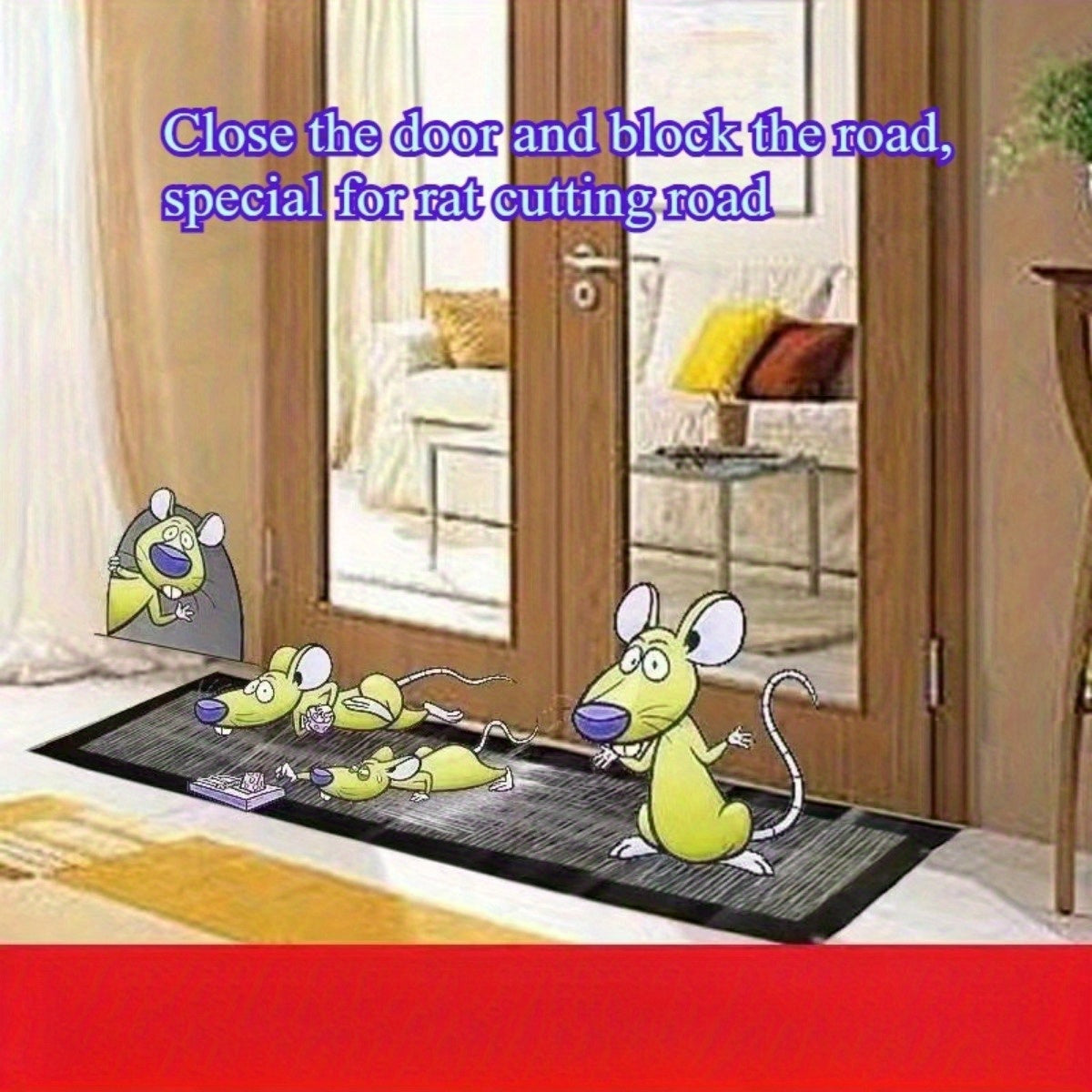 2 piezas de trampas para ratones transparentes, placa adhesiva, repelente de roedores para uso doméstico, material PP