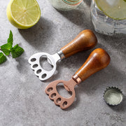 Stainless Steel Cat Claw Beer Opener with Wooden Handle