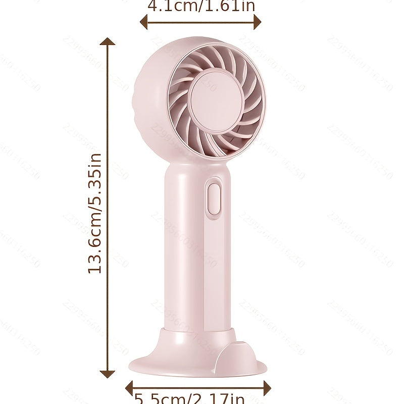 Handheld Mini Fan Portable USB Rechargeable Personal Cooling Device