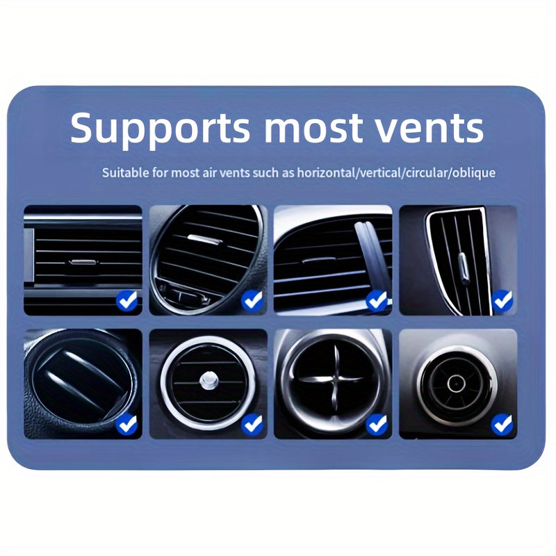 Soporte universal para teléfono de coche, soporte de ventilación con rotación de 360 grados para navegador