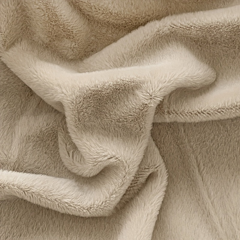 Soft Plush Solid Color Blanket for Couch Bed Travel and Camping