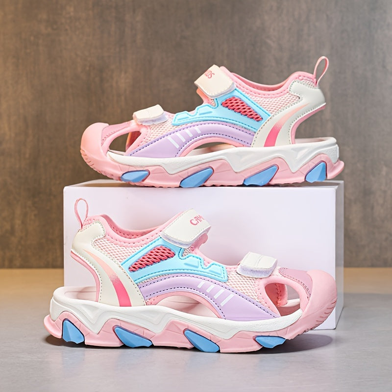 Boys Breathable Close-Toe Sandals Lightweight Non-Slip Outdoor Summer Shoes