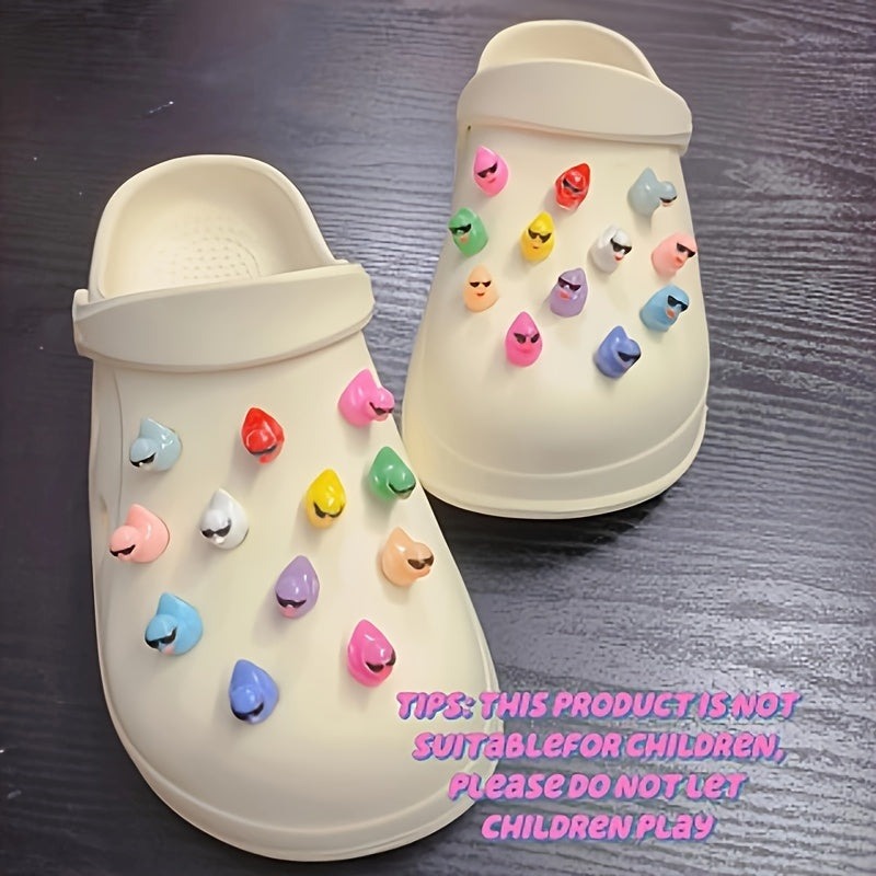 Kids Multicolor 3D Duck Shoe Accessory for Summer Beach Sandals