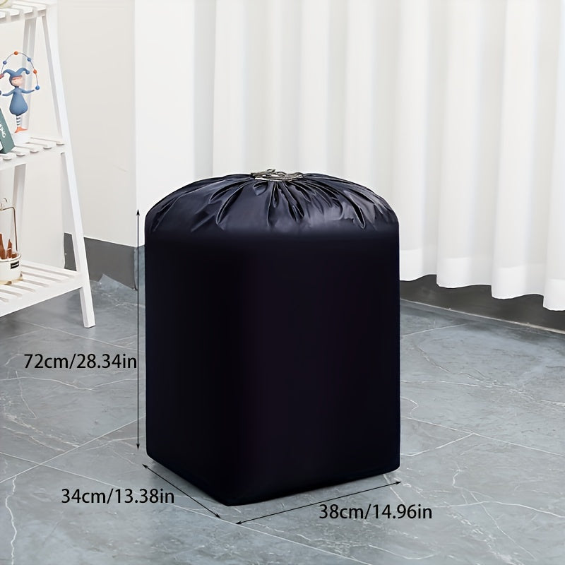 Bolsa de almacenamiento de poliéster negra para ropa de cama, ropa, mudanza, uso estacional