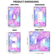 Mermaid-Inspired Wall Plate Cover for Home and Office Easy to Install in Bedrooms Kitchens Bathrooms