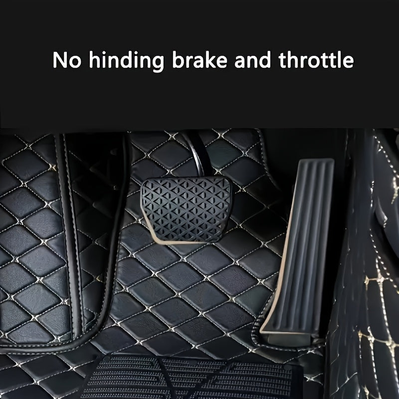 Luxury Faux Leather Car Mats Set for Exeed 2021-2023 Left-Hand Drive