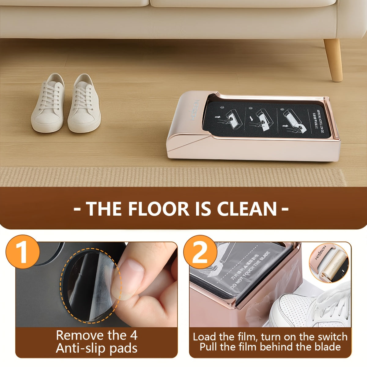 Disposable Shoe Cover Machine With Adhesive Film For Hygiene Floor Protection