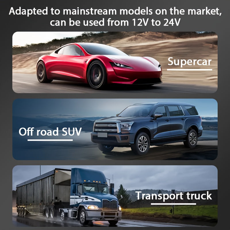 Full HD Dash Cam with Night Vision, Wide-Angle Lens, 64GB Storage