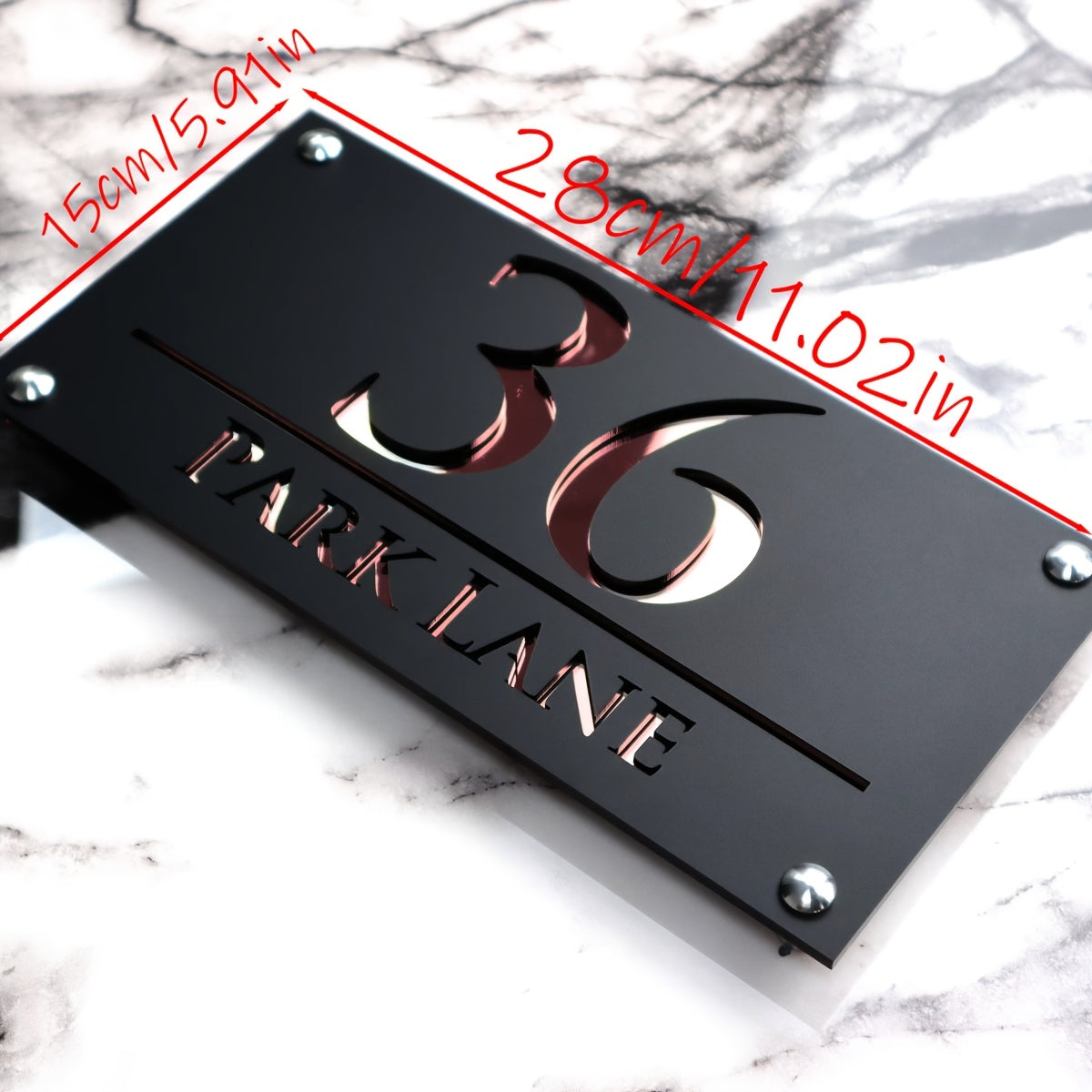 Customized Acrylic Door Sign with 3D Floating Design for Outdoor Use
