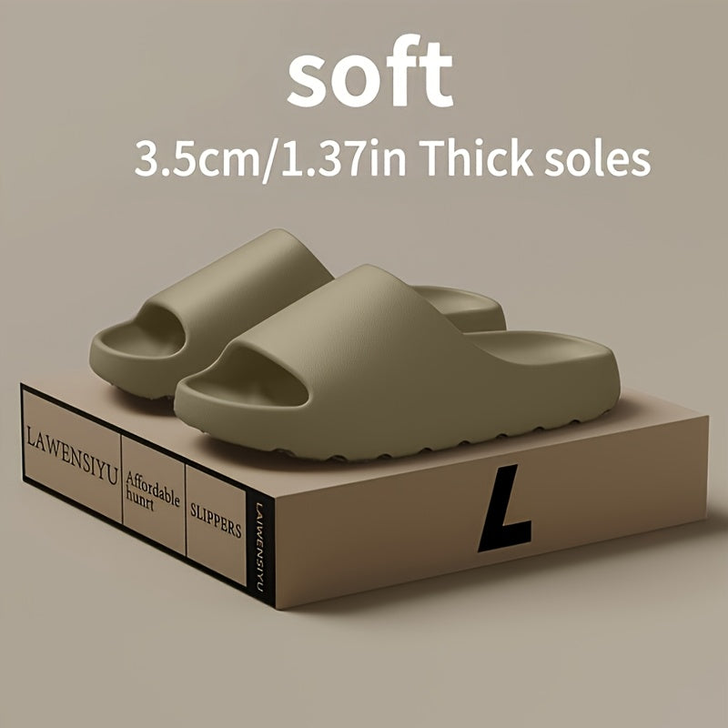 Uniseks EVA tormozsiz shimgichlar minimalistik chiziqli qulay slip-on poyabzal