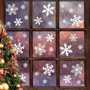 Christmas Window Stickers Snowflakes Static Cling Decorations for Holiday Parties 27 Pieces