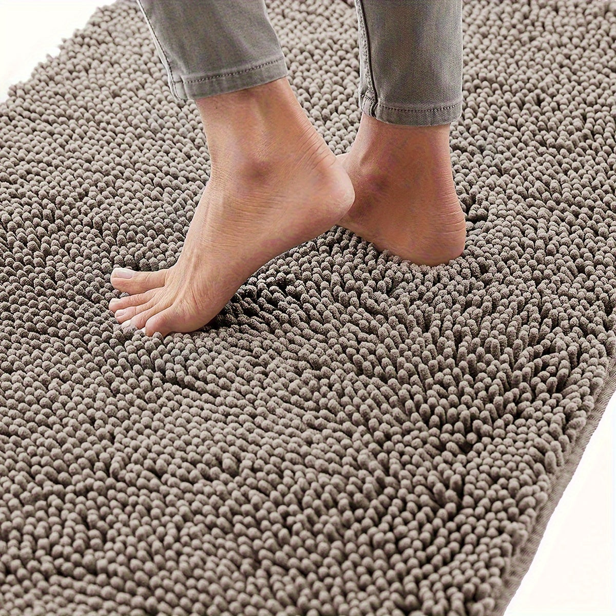 Alfombra para perros de chenilla con base de TPR, altamente absorbente, lavable a máquina, para entrada, patas embarradas, tamaños