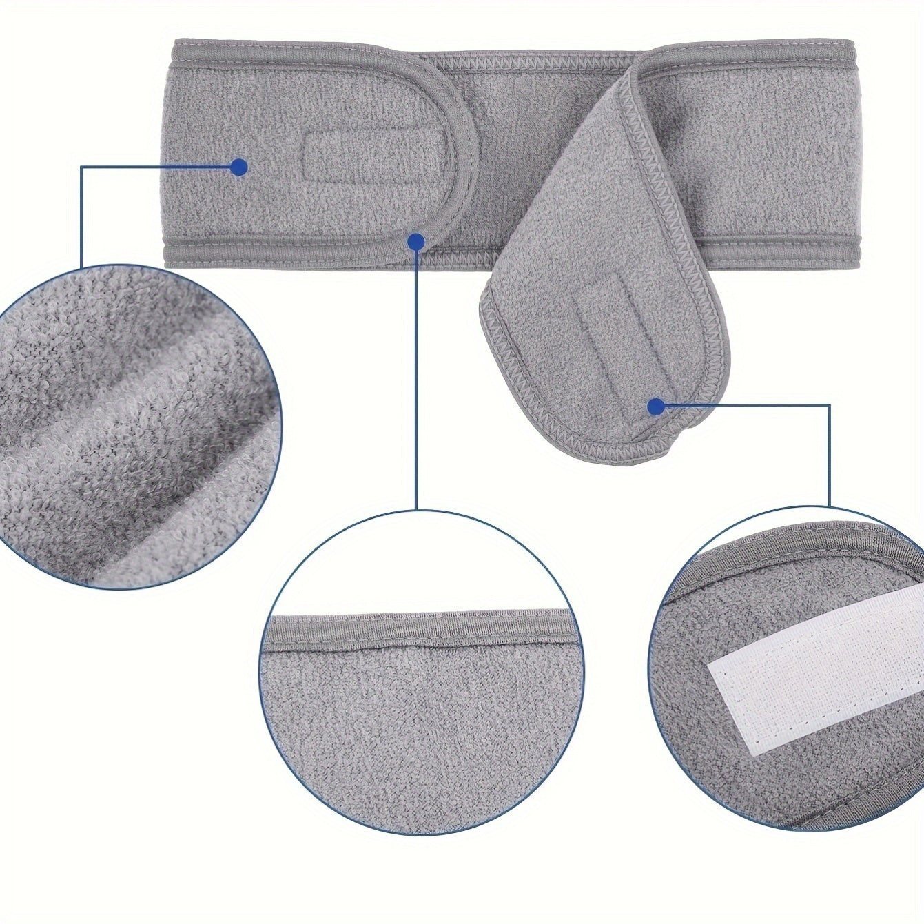 Lightweight Space-Themed Hairband Towel for Makeup Face Washing and Yoga