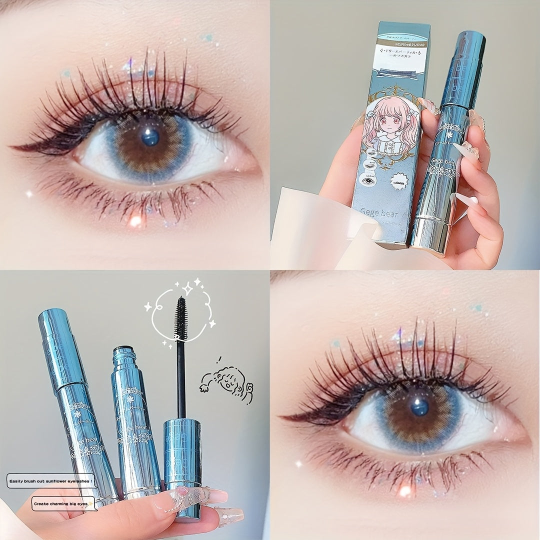 Dense Slender Waterproof Mascara for Natural Curling Lengthening Volumizing Black
