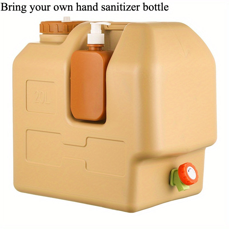 Многофункциональная пластиковая емкость для воды с краном, емкость высокой вместимости для улицы