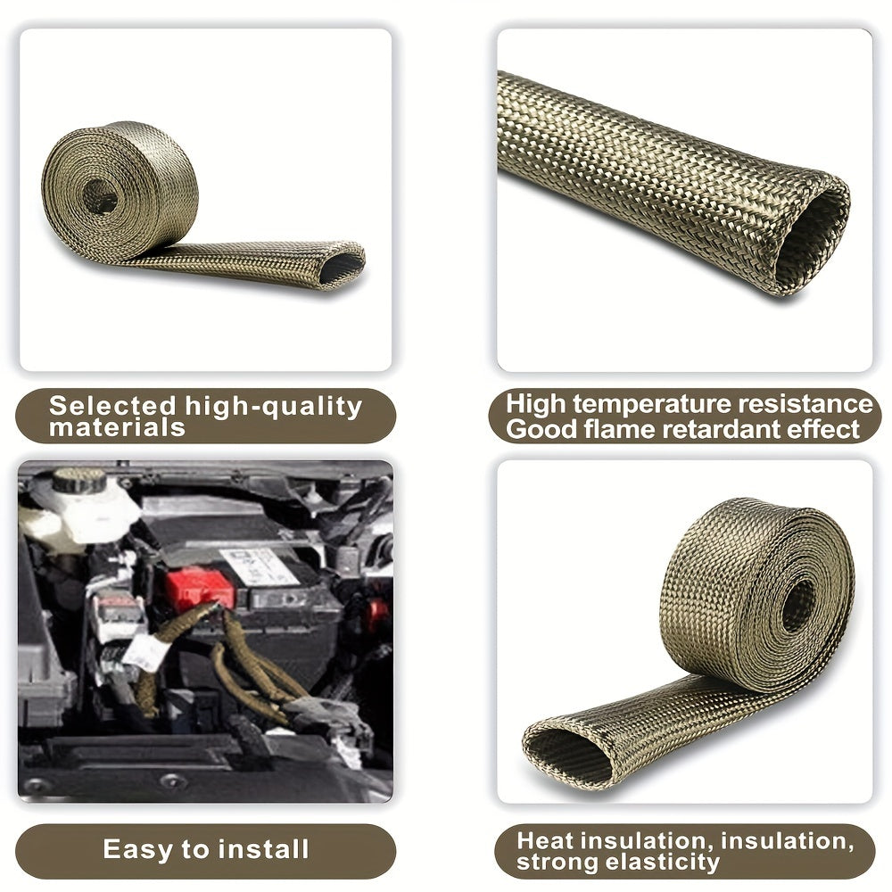 Fuel Line Heat Shield Sleeve Wire Cover Spark Plug Wire Exhaust Protector