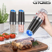 Ikki taqsimli elektr pechene va tuz maydalagich to'plami, sozlanadigan qattiqlik bilan, batareyali, LED chiroqlar, bitta qo'l bilan boshqarish, katta hajmli, yuviladigan, qora - Sevgililar kuni sovg'alariga ideal.