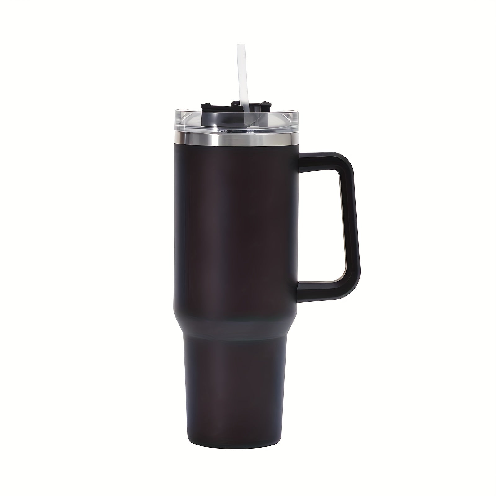 40oz Stainless Steel Travel Mug with Straw Double Wall Insulation and Handle