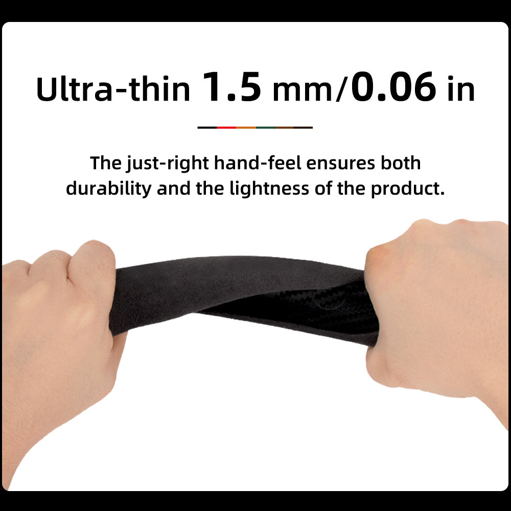 Universal Winter Fleece Non-Slip Thin Steering Wheel Cover 2 Pack in Multiple Colors