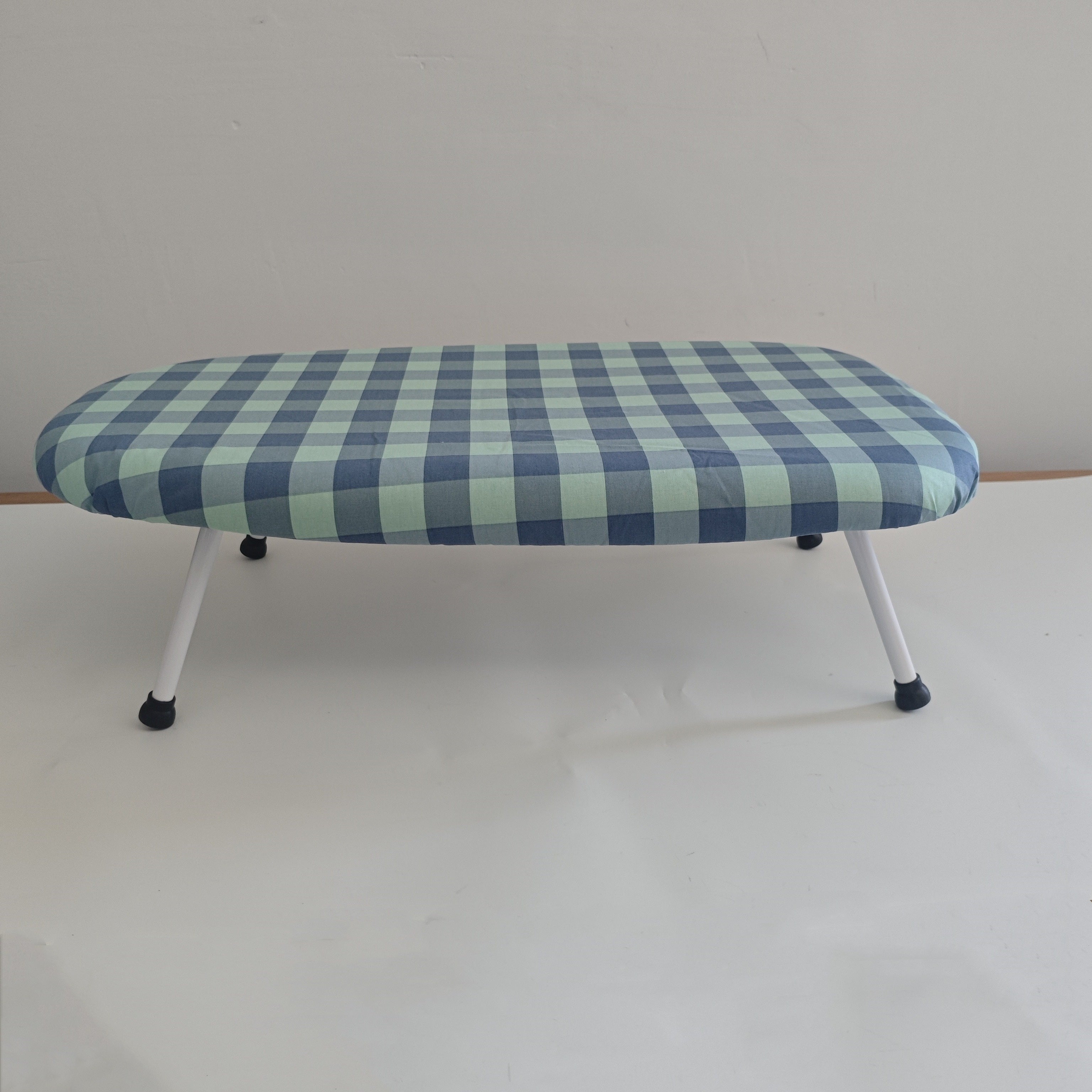 Plastic Plaid Ironing Board with Table Function, Foldable Clothes Stand