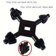 Multi-Function Zinc Alloy Hand Drill Chuck Wrench for Electric and Hand Drills
