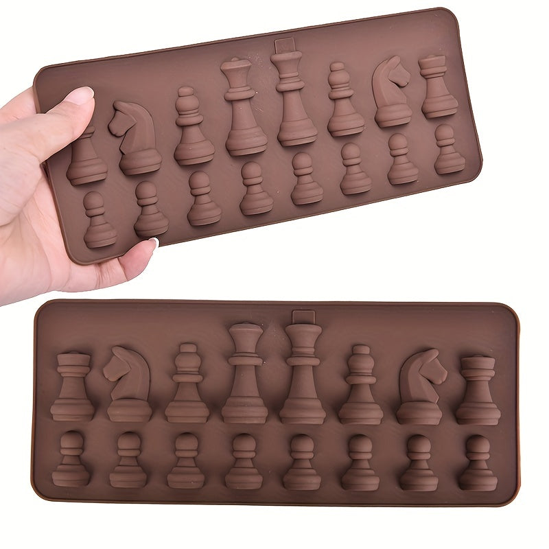 Chess Chocolate Mold 3D Silicone for Candy, Fondant, Biscuits, Baking Tools