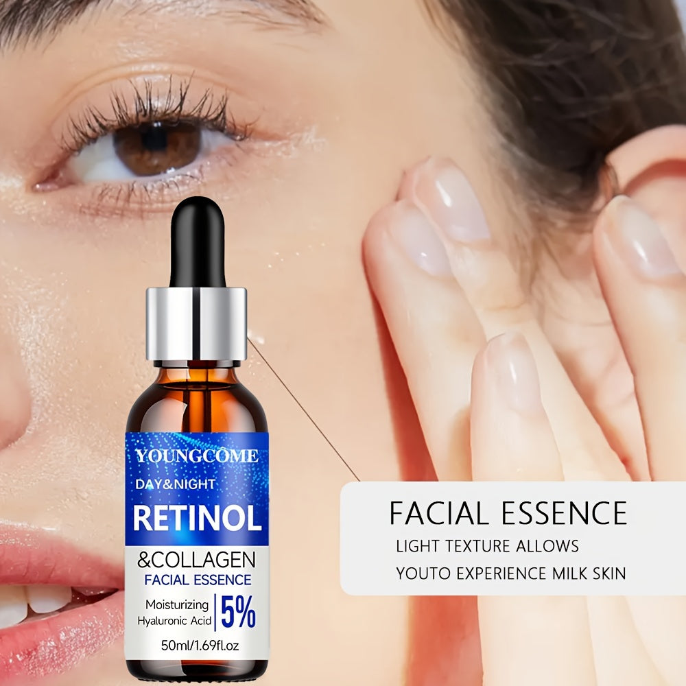 Conjunto de cuidado de la piel con retinol y ácido hialurónico para todo tipo de piel, reafirmante e hidratante, invierno, otoño, sin alcohol