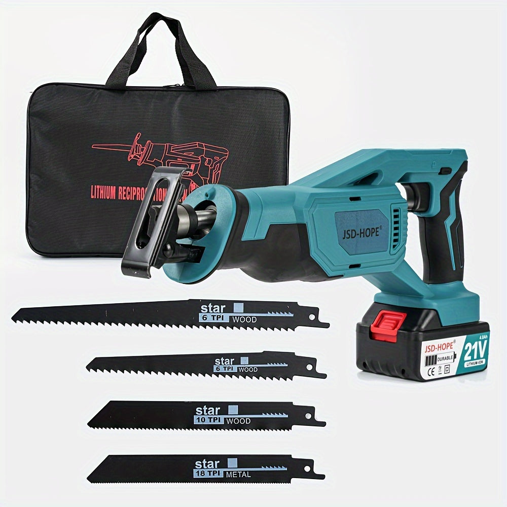 Cordless Reciprocating Saw 220V 240V PPSU Material Rechargeable Lithium Battery Included