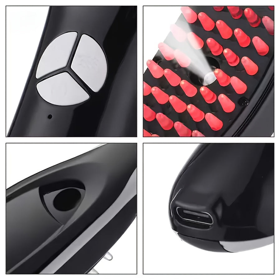 USB orqali zaryadlanadigan elektr bosh massajchisi, vibratsion massaj bilan, 400mAh litiy batareyasi, portativ va uyda foydalanish uchun ideal - ≤36V ishlash kuchlanishi.