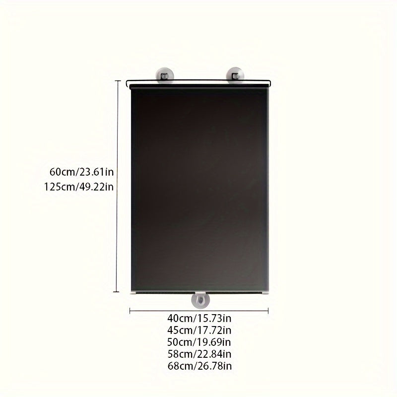 Persianas enrollables de instalación sin taladro, cortinas retráctiles para bloquear la luz y UV, para oficina, cocina, balcón