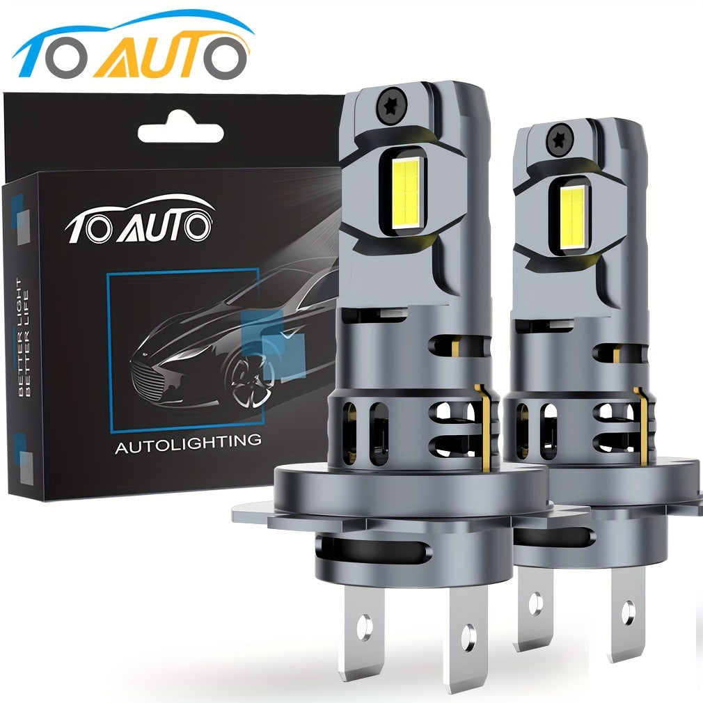 2 Pack LED Car Headlight Bulbs H7 60W 20000lm Bright White 6500K