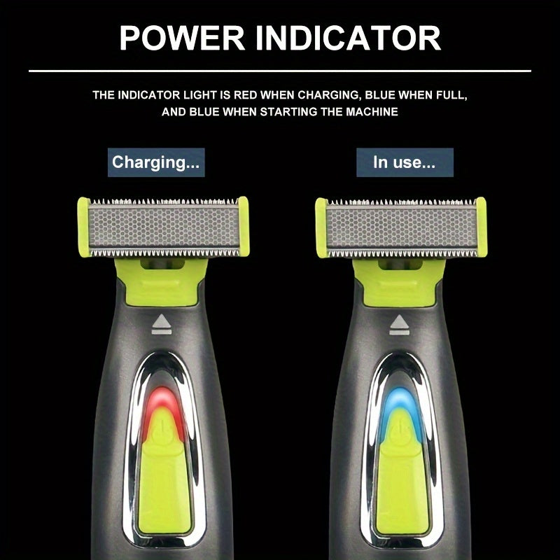 Erkaklar va ayollar uchun USB qayta zaryadlanadigan elektr shaver - T-blade trimmer, soqol va sochni olib tashlash, 300mAh batareya