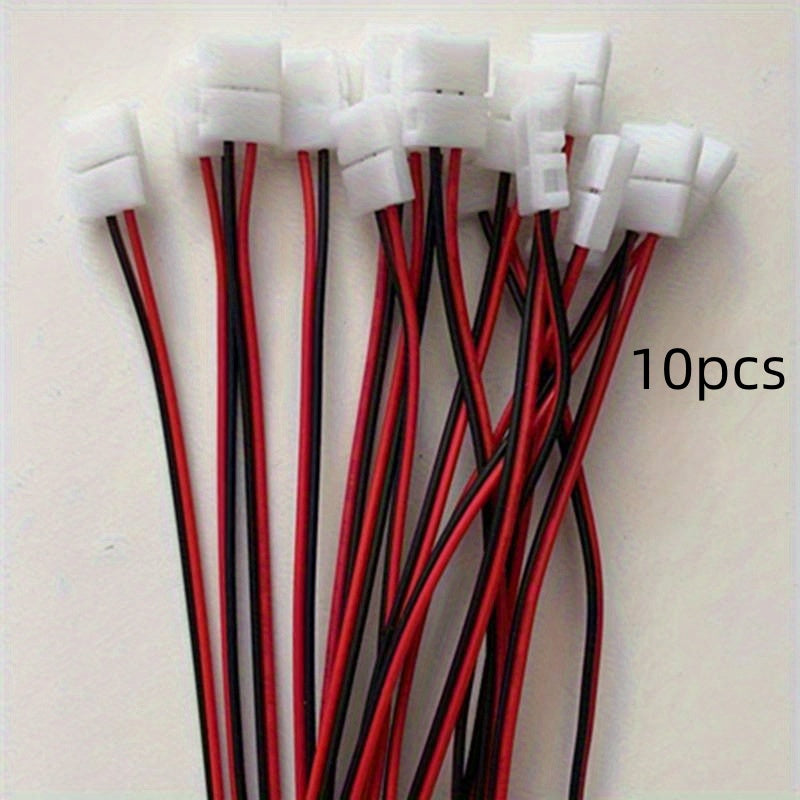 LED Strip Connectors Monochrome Solder-Free Fast Docking Plastic No Electricity Needed