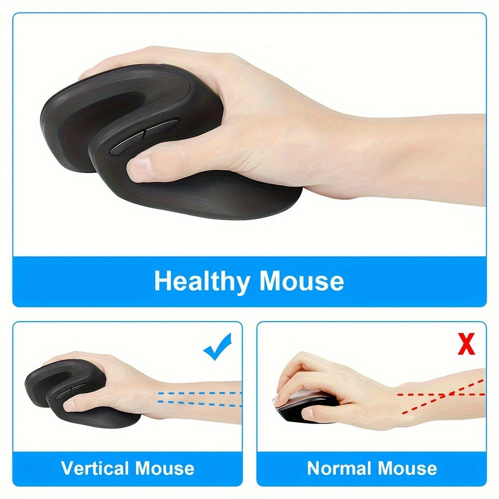 Wireless Gaming Mouse Optical Right-Handed 2.4G Battery-Powered for Windows XP